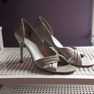 BCBGirls Silver Twist Heels